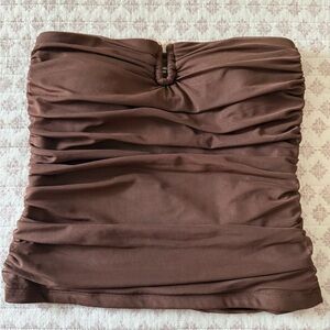 Abercrombie & Fitch Dark Brown Tube Top